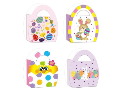 taska papirova velikonocni se zlatou razbou m 18 x 23 x 10 cm