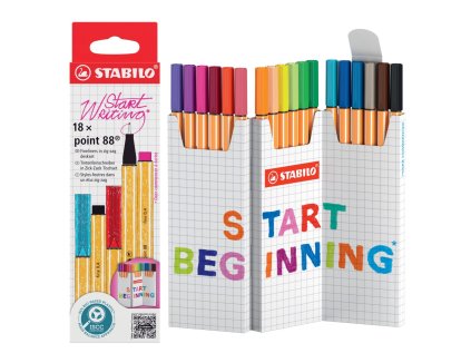 jemny liner stabilo point 88 18 ks zick zack deskset 18 ruznych barev