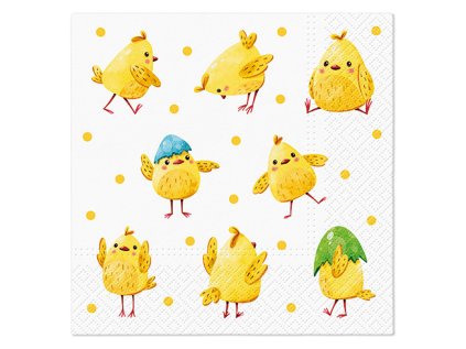 ubrousky paw l 33x33cm crazy chickens