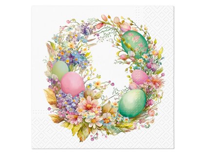 ubrousky paw l 33x33cm easter wreath