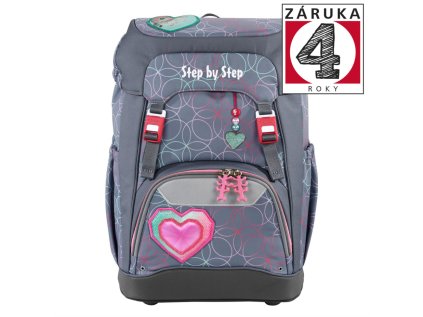 skolni batoh step by step grade glitter heart hazle certifikat agr