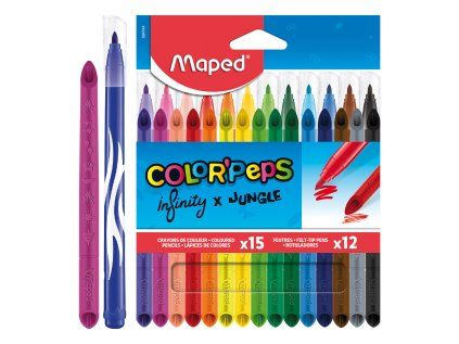 pastelky a fixy maped infinity 15 ks 12 ks