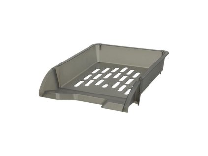 ulozna zasuvka z perforovaneho pp a4 cerna pruhledna