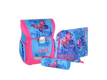 skolni batoh 4 dilny set cool butterfly
