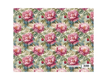 darkovy balici papir florentia 70x100 cm fialove pivonky