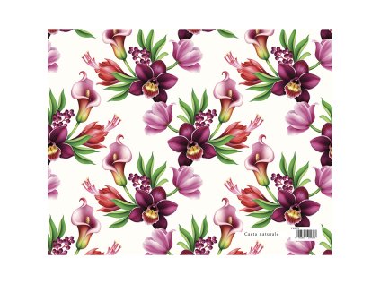 darkovy balici papir florentia 70x100 cm fialove kvety