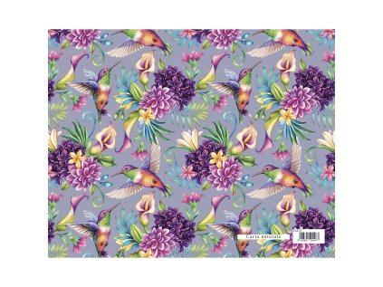 darkovy balici papir florentia 70x100 cm kolibrik s kvety