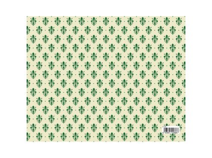 darkovy balici papir florentia 70x100 cm zeleny vzor