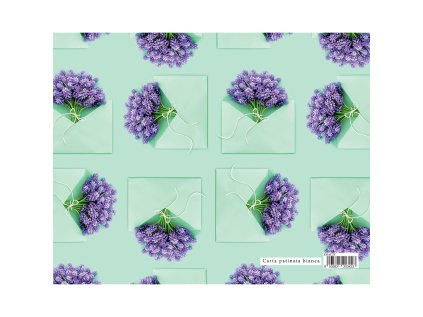 darkovy balici papir garden 70x100 cm vazby fialovych kvetu