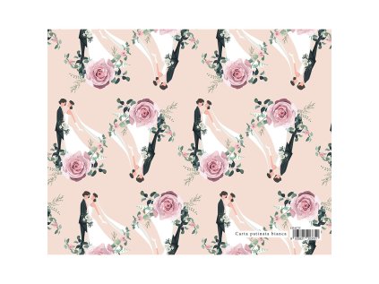 darkovy balici papir matrimonio 70x100 cm novomanzele a ruze