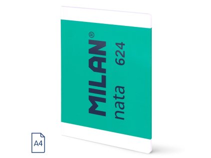 blok linkovany se spiralou a4 milan serie nata 80 listu zeleny