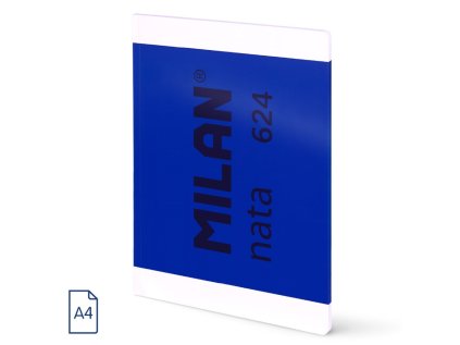 blok linkovany se spiralou a4 milan serie nata 80 listu modry