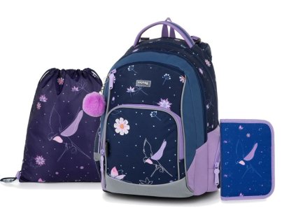 Oxybag Set 3dílný OXY GO Květiny Flowers sada batoh, penál, sáček 0-22924