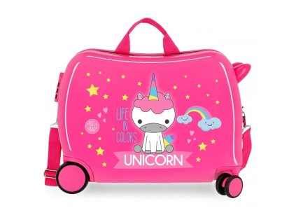 detsky cestovny kufor na kolieskach odrazadlo little me unicorn 34l 4749867
