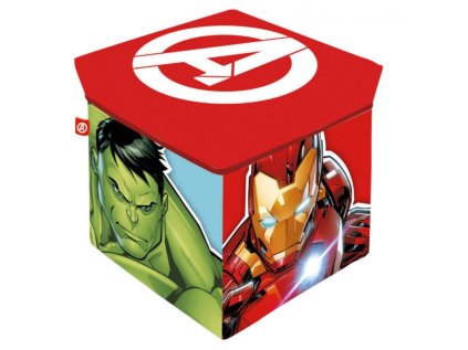 ulozny box s vrchnakom taburetka 2v1 avengers av15229