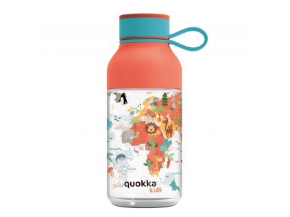 quokka kids ice plastova flasa s putkom map of life 430ml 40160