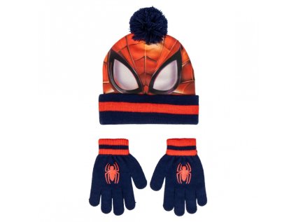 zimny set 2 ks ciapka a rukavice spider man marvel 2200010260