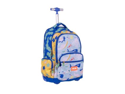 skolni batoh na koleckach milan 25 l serie blue odyssey