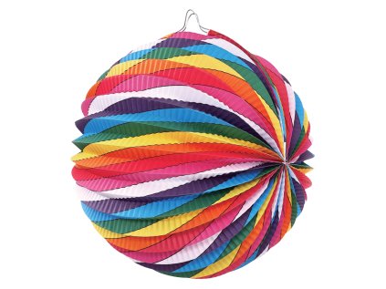 lampion kulaty 26x22 5 cm barevne vlnky