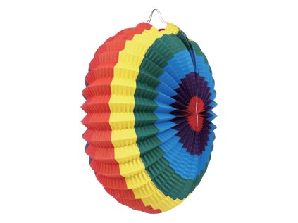 lampion kulaty 30 cm duhove barvy