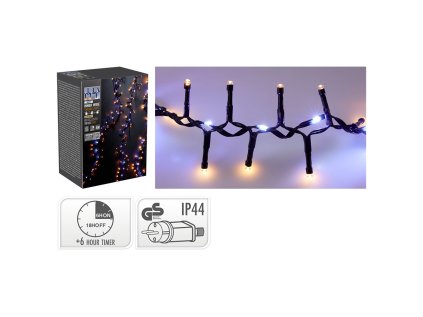 svetelny retez 710 led studena tepla bila delka 10 m venkovni 230 v efekt vodopadu