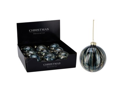 vanocni koule 100 mm modra cena 1 ks