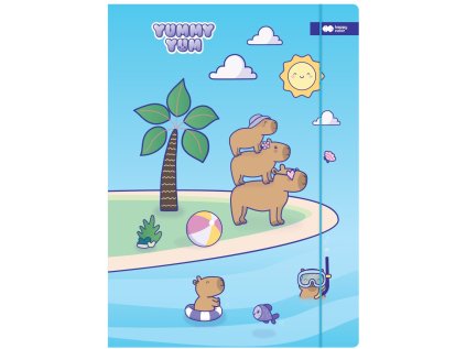 deska s gumickou happy color 24 x 31 cm a4 karton capybara 2