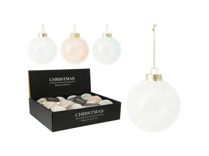 vanocni kulicka 80 mm mix 3 barev cena 1 ks