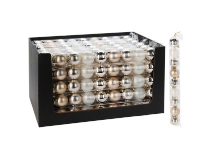 vanocni koule 60 mm ve zlate barve mix sada 9 ks