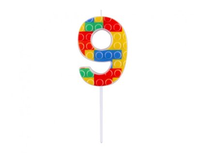 dortova svicka cislo 9 bloky 10 5 cm