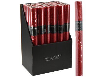 organza latkova 38x200 cm sitovana latka se trpytivym vzorem cervena