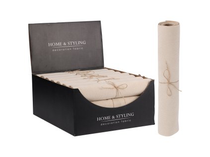 organza latkova 28x200 cm pruhovana latka bezova barva