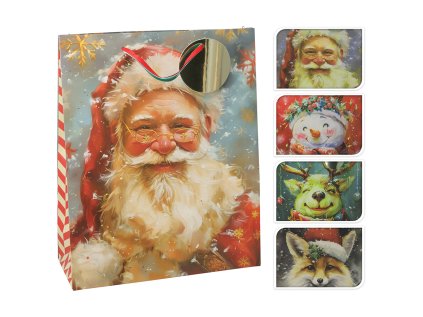 vanocni darkova taska 26x10x32 cm trpytiva velka 4 vzory