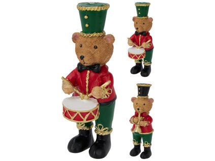 figurka medvidka s hudebnim nastrojem 175 mm mix 2 designu cena za 1 ks