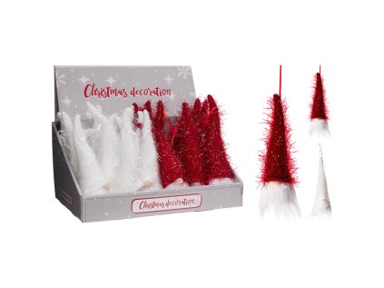 zavesna dekorace skritek s vousy 20 cm mix 2 barev cena za 1 ks