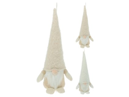 zavesna dekorace skritek s vousy 42 cm mix 2 barev cena za 1 ks