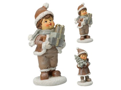 figurka ditete drziciho vanocni darek strom 125 mm mix chlapec divka cena za 1 ks