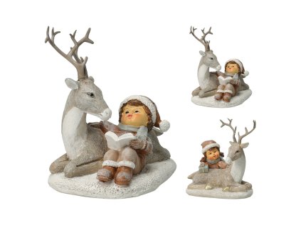 figurka holcicky s jelenem 12 cm mix cena za 1 ks