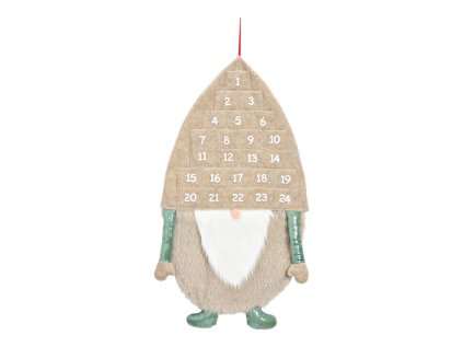 adventni kalendar textil ruzova 55x77cm