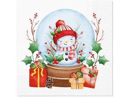 ubrousky tat 33x33cm snowman in a ball