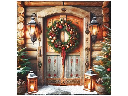 ubrousky paw l 33x33cm doorway to christmas