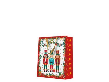 darkova taska stredne velka nutcracker with garlands 20x10x25 cm