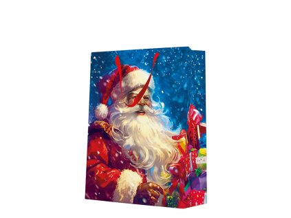 darkova taska velka santa claus with gift boxes 30x12x41 cm