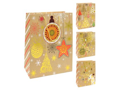 darkova taska vanocni 9092 velikost m 26 x 10 5 x 32 cm mix 4 vzoru