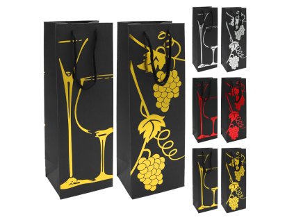 darkova taska na lahev velikost 12x10x35 cm mix 3 barev vzoru