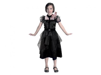 detsky kostym gothic schoolgirl ball dress velikost 120 130 cm