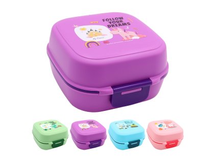 svacinovy box pro deti lzicka mix 4 barev