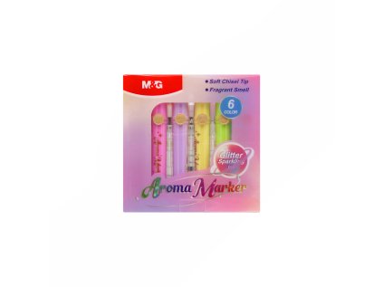 zvyraznovac m g aroma marker glitter sada 6 barev