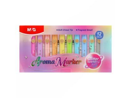 zvyraznovac m g aroma marker glitter sada 12 barev