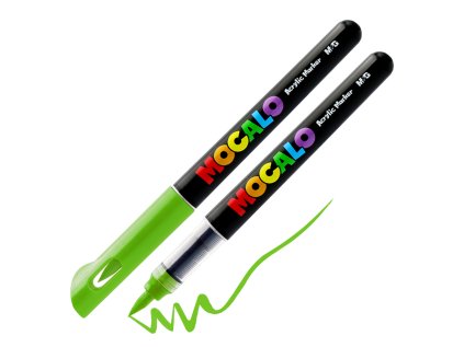 popisovac m g mocalo acrylic marker stetcovy hrot jasne zeleny 503